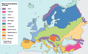 Regiones Biogeográficas de Europa